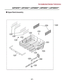 Upper Rack Assy parts for Lg Dishwasher LDP6809SS/00 from AppliancePartsPros.com