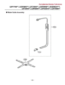 Water Guide Assy parts for Lg Dishwasher LDP6809SS/00 from AppliancePartsPros.com