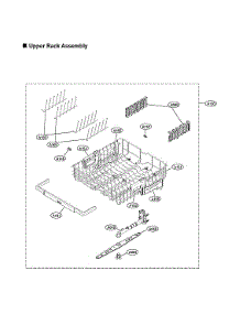 Upper Rack Assy parts for Lg Dishwasher LDP6810BD/00 from AppliancePartsPros.com