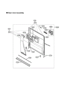 Door Liner Assy parts for Lg Dishwasher LDP6810SS/00 from AppliancePartsPros.com