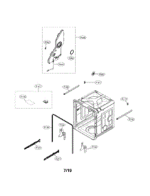 Tub Assembly parts for Lg Dishwasher LDP7708ST/00 from AppliancePartsPros.com