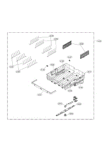 Upper Rack Assembly parts for Lg Dishwasher LDP7708ST/00 from AppliancePartsPros.com