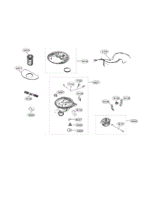 Sump Assembly parts for Lg Dishwasher LDP7708ST/00 from AppliancePartsPros.com