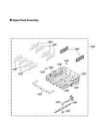 Upper Rack Assy parts for Lg Dishwasher LDP7808BD/00 from AppliancePartsPros.com