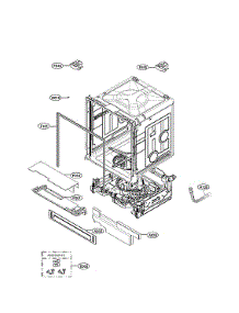 Main Unit Assy parts for Lg Dishwasher LDP7808BD/00 from AppliancePartsPros.com