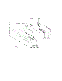 Panel Assembly Parts parts for Lg Dishwasher LDS4821ST from AppliancePartsPros.com