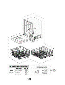 Exploded View Parts parts for Lg Dishwasher LDS4821WW from AppliancePartsPros.com