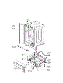 Exploded View Parts 2 parts for Lg Dishwasher LDS4821WW from AppliancePartsPros.com
