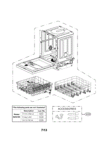 Exploded View Parts parts for Lg Dishwasher LDS5540ST/00 from AppliancePartsPros.com