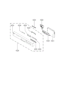 Panel And Base Parts parts for Lg Dishwasher LDS5811BB from AppliancePartsPros.com