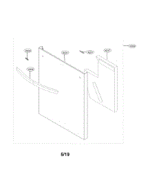 Front Cover Assembly parts for Lg Dishwasher LDT5678BD/00 from AppliancePartsPros.com