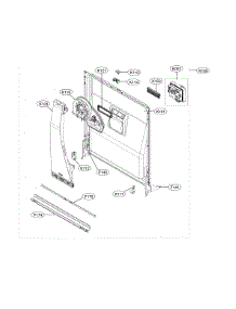 Door Liner Assembly parts for Lg Dishwasher LDT5678BD/00 from AppliancePartsPros.com