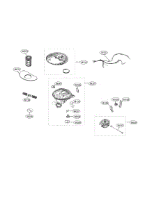 Sump Assembly parts for Lg Dishwasher LDT5678BD/00 from AppliancePartsPros.com