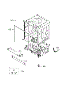 Exploded View parts for Lg Dishwasher LDT5678BD/00 from AppliancePartsPros.com