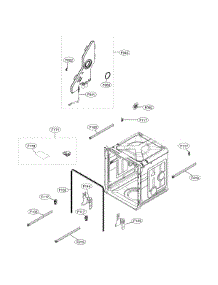 Tub Assembly parts for Lg Dishwasher LDT5678BD/00 from AppliancePartsPros.com