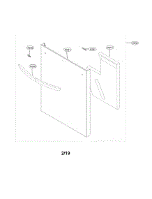 Front Cover Assembly parts for Lg Dishwasher LDT5678ST/00 from AppliancePartsPros.com