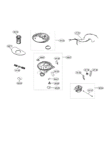 Sump Assembly parts for Lg Dishwasher LDT5678ST/00 from AppliancePartsPros.com