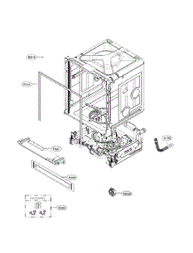 Exploded View parts for Lg Dishwasher LDT5678ST/00 from AppliancePartsPros.com