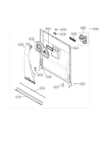 Door Liner Assembly parts for Lg Dishwasher LDT7797BD/00 from AppliancePartsPros.com