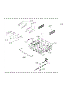 Upper Rack Assembly parts for Lg Dishwasher LDT7797BD/00 from AppliancePartsPros.com
