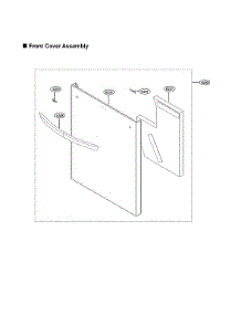 Front Cover Assy parts for Lg Dishwasher LDT7808BD/00 from AppliancePartsPros.com