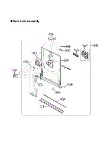 Door Liner Assy parts for Lg Dishwasher LDT7808BD/00 from AppliancePartsPros.com