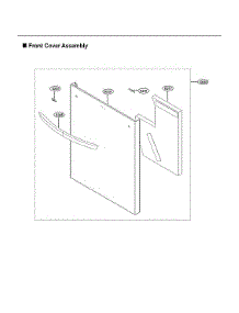 Front Cover Assy parts for Lg Dishwasher LDT7808SS/00 from AppliancePartsPros.com
