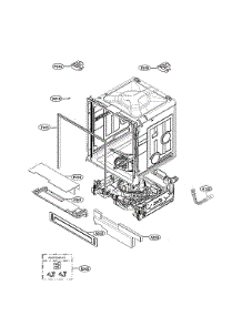 Main Unit Assy parts for Lg Dishwasher LDT7808SS/00 from AppliancePartsPros.com