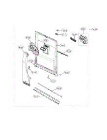 Door Liner Assembly parts for Lg Dishwasher LDT7808ST/00 from AppliancePartsPros.com