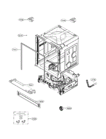 Exploded View parts for Lg Dishwasher LDT7808ST/00 from AppliancePartsPros.com