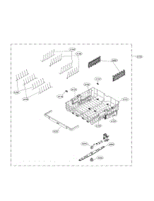 Upper Rack Assembly parts for Lg Dishwasher LDT7808ST/00 from AppliancePartsPros.com
