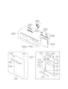Door Panel Parts parts for Lg Dishwasher LDT9965BD/00 from AppliancePartsPros.com