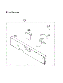 Panel Assy parts for Lg Dishwasher LDTS5552D/00 from AppliancePartsPros.com