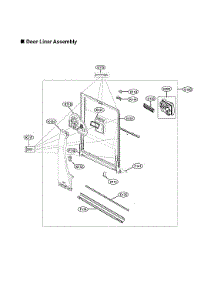 Door Liner Assy parts for Lg Dishwasher LDTS5552D/00 from AppliancePartsPros.com