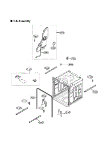 Tub Assy parts for Lg Dishwasher LDTS5552D/00 from AppliancePartsPros.com