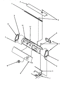 Graphic Panel, Control Hood & Controls parts for Amana Dryer LE1007W-P1177601WW from AppliancePartsPros.com