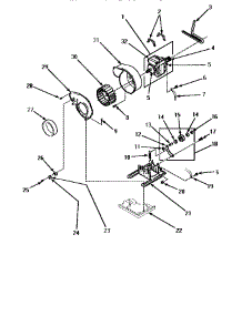 Motor, Exhaust Fan & Belt parts for Amana Dryer LE1007W-P1177601WW from AppliancePartsPros.com