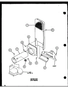 Heater Box (Gas Models) (Lg1101 / P7762204w) (Lg2401 / P7762205w) (Lg2501 / P7762206w) parts for Amana Dryer LE1100/P7762201W from AppliancePartsPros.com