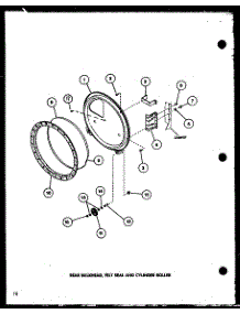 Rear Bulkhead parts for Amana Dryer LE2402/P7762217W from AppliancePartsPros.com