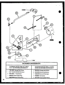 Gas Burner Conversion Kits (Lg1112 / P7762216w) (Lg2412 / P7762218w) (Lg2512 / P7762220w) parts for Amana Dryer LE2402/P7762217W from AppliancePartsPros.com