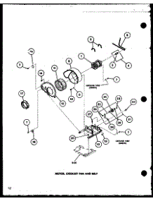 Motor (Le2802 / P7804815w) (Lg2812 / P7804816w) (Le2902 / P7804817w) (Lg2912 / P7804818w) (Le9002 / P7804813w) (Lg9012 / P7804814w) parts for Amana Dryer LE2902/P7804817W from AppliancePartsPros.com