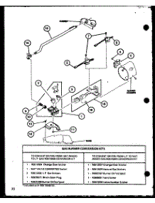 Gas Burner Conversion Kits (Lg2912 / P7804818w) (Le2812 / P7804816w) (Le9012 / P7804814w) parts for Amana Dryer LE2902/P7804817W from AppliancePartsPros.com