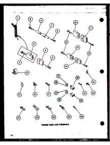 Power Cord And Terminals (Lg2112w / P1122501ww) (Lg2112l / P1122502wl) (Lg3412g / P1122504wg) (Lg3412l / P1122505wl) (Lg3412w / P1122503ww) (Lg3512w / P1122506ww) (Lg3512l / P1122507wl) parts for Amana Dryer LE3502W-P1118306WW from AppliancePartsPros.com