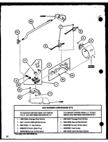 Gas Burner Conversion Kits (Lg3812w / P1122701ww) (Lg3812l / P1122702wl) (Lg3912w / P1122703ww) (Lg3912l / P1122704wl) parts for Amana Dryer LE3802W/P1122601WW from AppliancePartsPros.com