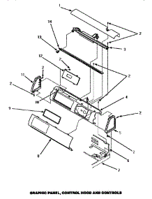 Graphic Panel, Control Hood & Controls (Le4807l / P1163706wl) (Le4807w / P1163705ww) (Le4907l / P1163713wl) (Le4907w / P1163712ww) (Le9107w / P1163701ww) (Le9207w / P1163710ww) parts for Amana Dryer LE4907L/P1163713WL from AppliancePartsPros.com