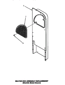 Heater Box Assembly (Replacement) (Le4807l / P1163706wl) (Le4807w / P1163705ww) (Le4907l / P1163713wl) (Le4907w / P1163712ww) (Le9107w / P1163701ww) (Le9207w / P1163710ww) parts for Amana Dryer LE4907L/P1163713WL from AppliancePartsPros.com