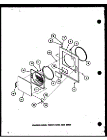 Loading Door parts for Amana Dryer LE9002/P7804821W from AppliancePartsPros.com