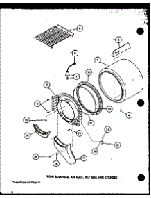 Front Bulkhead parts for Amana Dryer LE9002/P7804821W from AppliancePartsPros.com