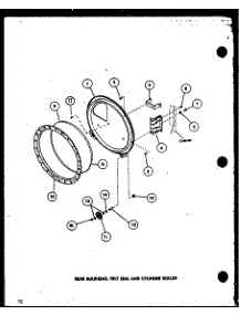 Rear Bulkhead parts for Amana Dryer LE9002/P7804821W from AppliancePartsPros.com