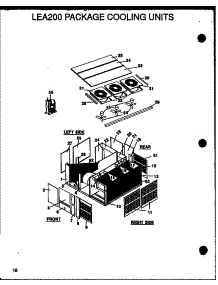 Lea200 Package Cooling Units (Lea200a003a / P1160409c) (Lea200a004a / P1160410c) parts for Amana Central Air Conditioner LEA075A003A/P1160401C from AppliancePartsPros.com